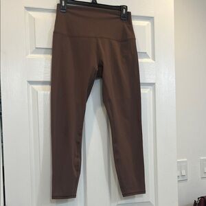 Brown High-Waisted Leggings